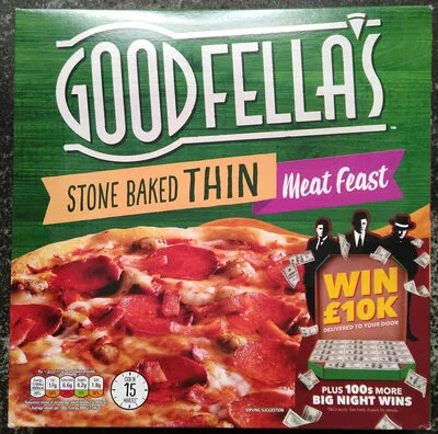 Stone baked thin meat feast pizza Goodfella's, Birds Eye 345 g, code 5011003000176