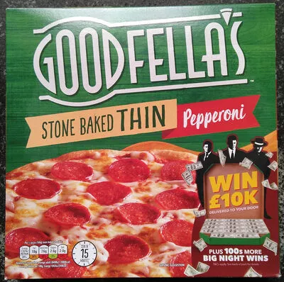 Stone baked thin pepperoni pizza Goodfella's, Birds Eye 332 g, code 5011003000237