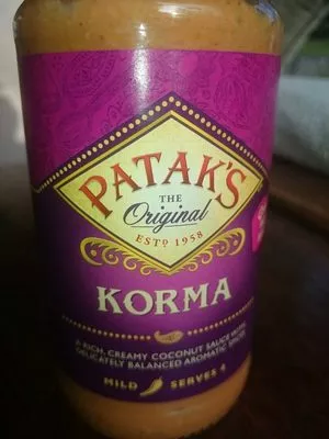 Pataks Korma Sauce 450g Patak's 450 g, code 5011308505024