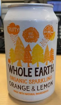 Organic Sparkling Orange & Lemon Whole earth 33 cl, code 5013665112150