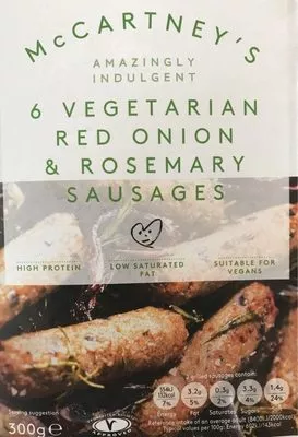 Red onion and rosemary sausages mccartney's , code 5014008002022