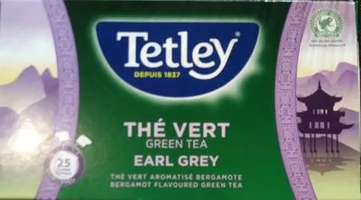 Thé Vert Oriental Earl Grey Tetley 43.75 g, 25 sachets, code 5014328075713