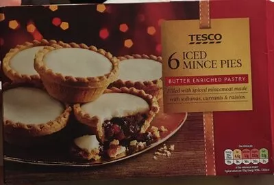 Iced Mince Pies Tesco , code 5018374313850