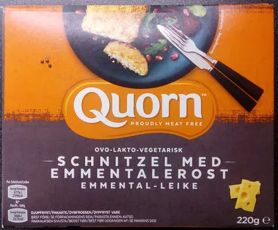 Quorn Schnitzel med Emmentalerost Quorn, Marlow Foods 220 g, code 5019503006452