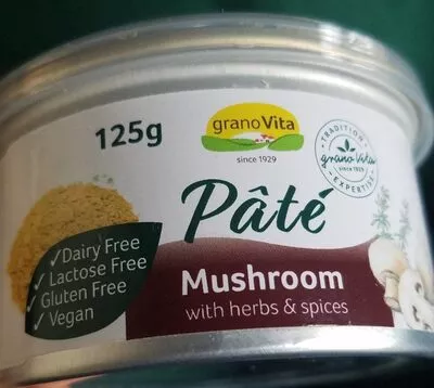 Mushroom Pâté with herbs and spices grano Vita 125 g, code 5022569091003