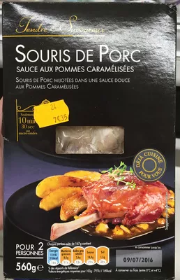 Souris de Porc Sauce aux pommes caramélisées Sans marque, Tendre & Savoureux, Dawn Meats 560 g (2 personnes), code 5025145321150