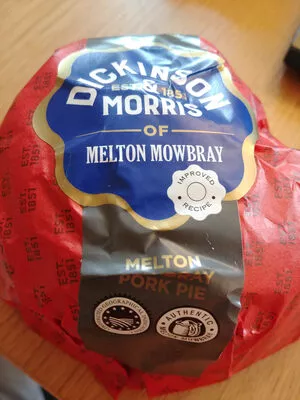 Melton Mowbray Pork Pie Dickinson & Morris 454g, code 5028889001005