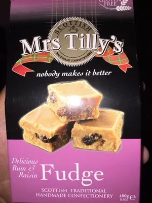 Rum & Raisin Fudge Mrs Tilly's 150 g, code 5032015000312