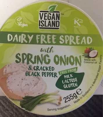 Vegan Island Dairy Free Spread With Spring Onion Bute Island Foods Ltd 255g, code 5034795001633