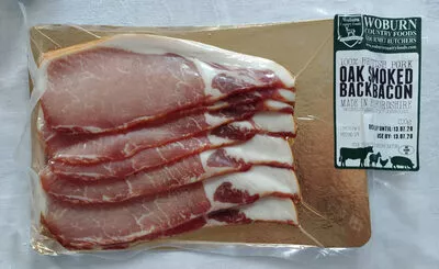 Oak smoked back bacon Woburn Country Foods 200 g, code 5038005000294