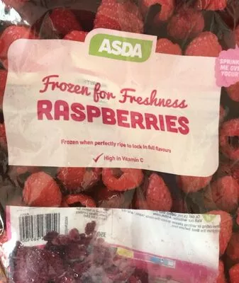 Frozen raspberries Asda 350 g, code 5050854989100