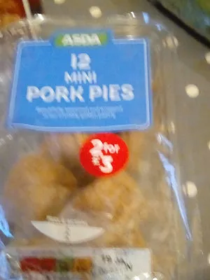 asda mini pork pies asda 300g, code 5052449488944