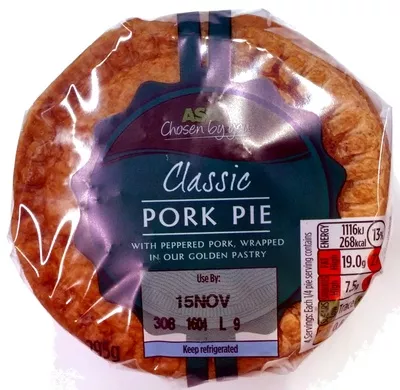 Classic Pork Pie Asda 295g, code 5052449539769