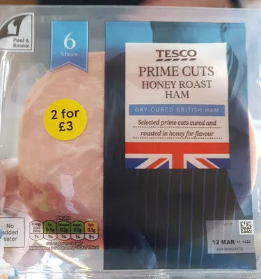 Honey Roast Ham Slices Tesco , code 5052910596574