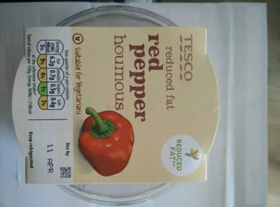 Red pepper houmous Tesco 128g, code 5053526422103