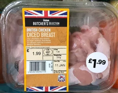 British Chicken Diced Breast  , code 5054070266250