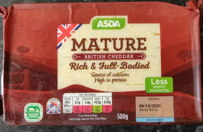 Asda Mature British Cheddar Asda 500 g, code 5054070607053