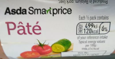 Pâté Asda smart price, Asda 150 g, code 5054070698402