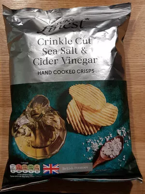 Crinkle Cut Sea Salt & Cider Vinegar TESCO finest,  Tesco 150 g, code 5054402554062