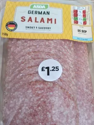 Asda german salami Asda 150 g, code 5054781219897