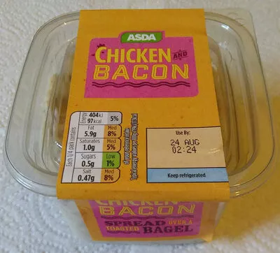 Chicken and Bacon sandwich filling Asda 225 g, code 5054781713883