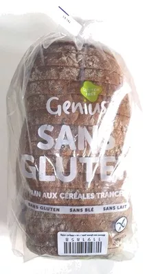 Pain aux céréales tranché sans gluten Genius 400 g, code 5055203901000