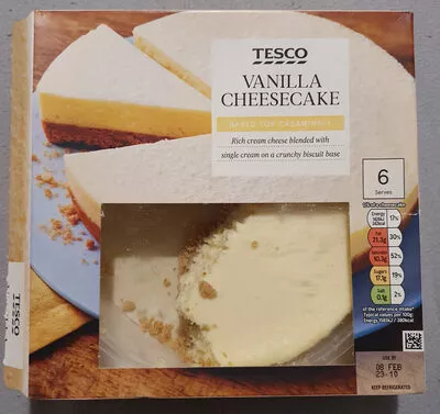 Vanilla Cheesecake Tesco 540 g, code 5057373085412