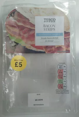 Bacon strips Tesco 70 g, code 5057545147054