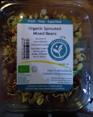 organic sprouted mixed beans skysprouts organicl 227 g, code 5060031140019