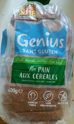 Pain aux Céréales Tranché Sans Gluten Genius 400 g e, code 5060195905936