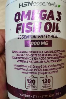 Omega 3 fish oil HSN 165 g, code 5060326270469