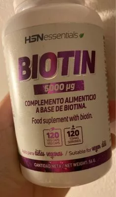 Biotin Complemento Alimenticio a base de Biotina hsn 56 g, code 5060326274368