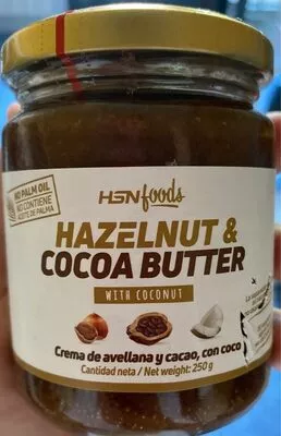 Hazelnut & cocos butter  250 g, code 5060326277758