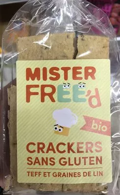 Crackers sans gluten Teff et Grains de Lin Mister Free'd 200 g, code 5060367450189