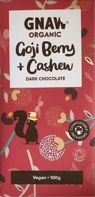 Goji Berry + Cashew Dark Chocolate Gnaw 100 g, code 5060463491895