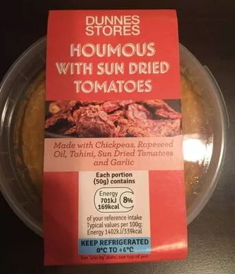 Houmous with sundried tomatoes Dunnes Stores , code 5099874099413