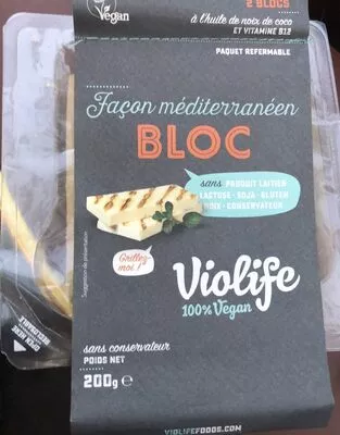 Violife Mediterranean Cheese Alternative Style Block X2 200G Violife 200 g, code 5202390019517