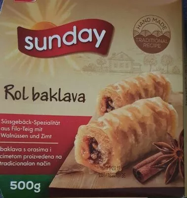 Rol baklava Sunday, kolid 500 g, code 5319990443984