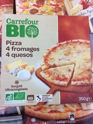 Pizza 4 fromages bio Carrefour bio 350 g, code 5400101007802