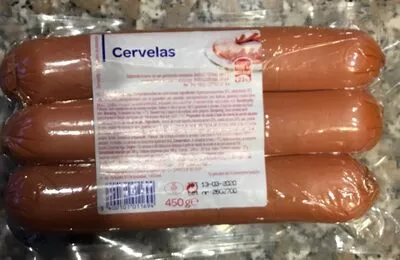 Cervelas Carrefour 450 g, code 5400101011694