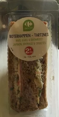 Tartines jambon fromage et crudités  , code 5400101055780