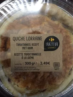 Quiche Lorraine Carrefour 300 g e, code 5400101057043