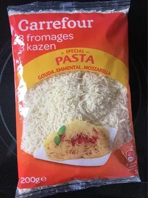 Carrefour 3 fromages pasta Carrefour 200 g, code 5400101217393