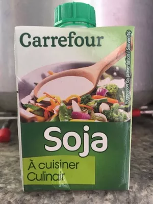 Préparation culinaire au soja, stérilisé UHT. Carrefour 20cl, code 5400101251892