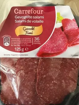 Salami volaille Carrefour , code 5400101255104