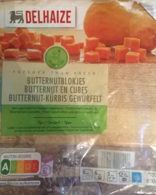 Butternut en cubes Delhaize 600 g, code 5400111271538