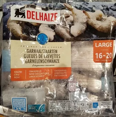 Queues de crevettes Delhaize , code 5400111295428