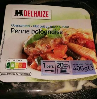 Penne bolognaise Delhaize 400 g, code 5400112205303