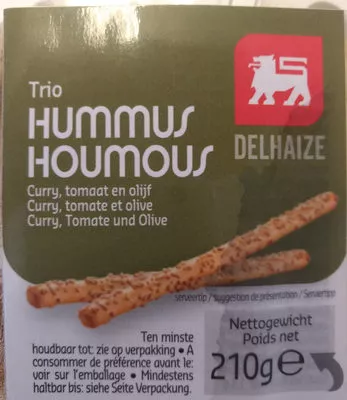 trio houmous delhaize 210 g, code 5400112387023