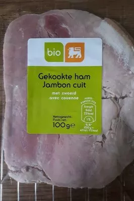 Jambon cuit avec couenne Delhaize 100g, code 5400112509401